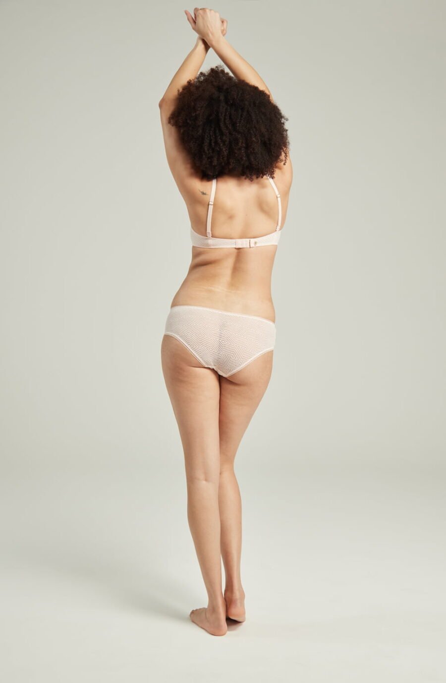 The Sheer Deco Lift Balcony Bra Blush Pink Up to GG Cup - Image 3