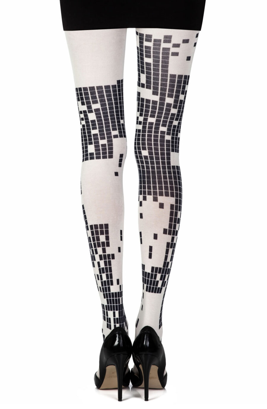 Zohara "Game Boy" Cream Print Tights - Image 2