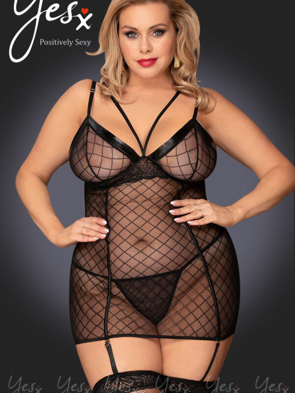 YesX YX954Q Black Chemise