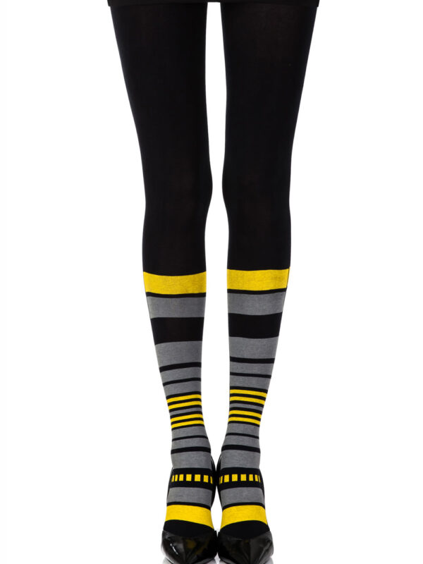Zohara "It's Britney" Black Print Tights