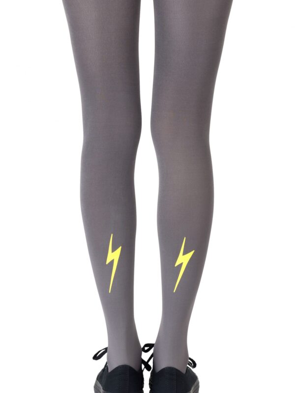 Zohara "Electric Feel" Yellow Print Tights