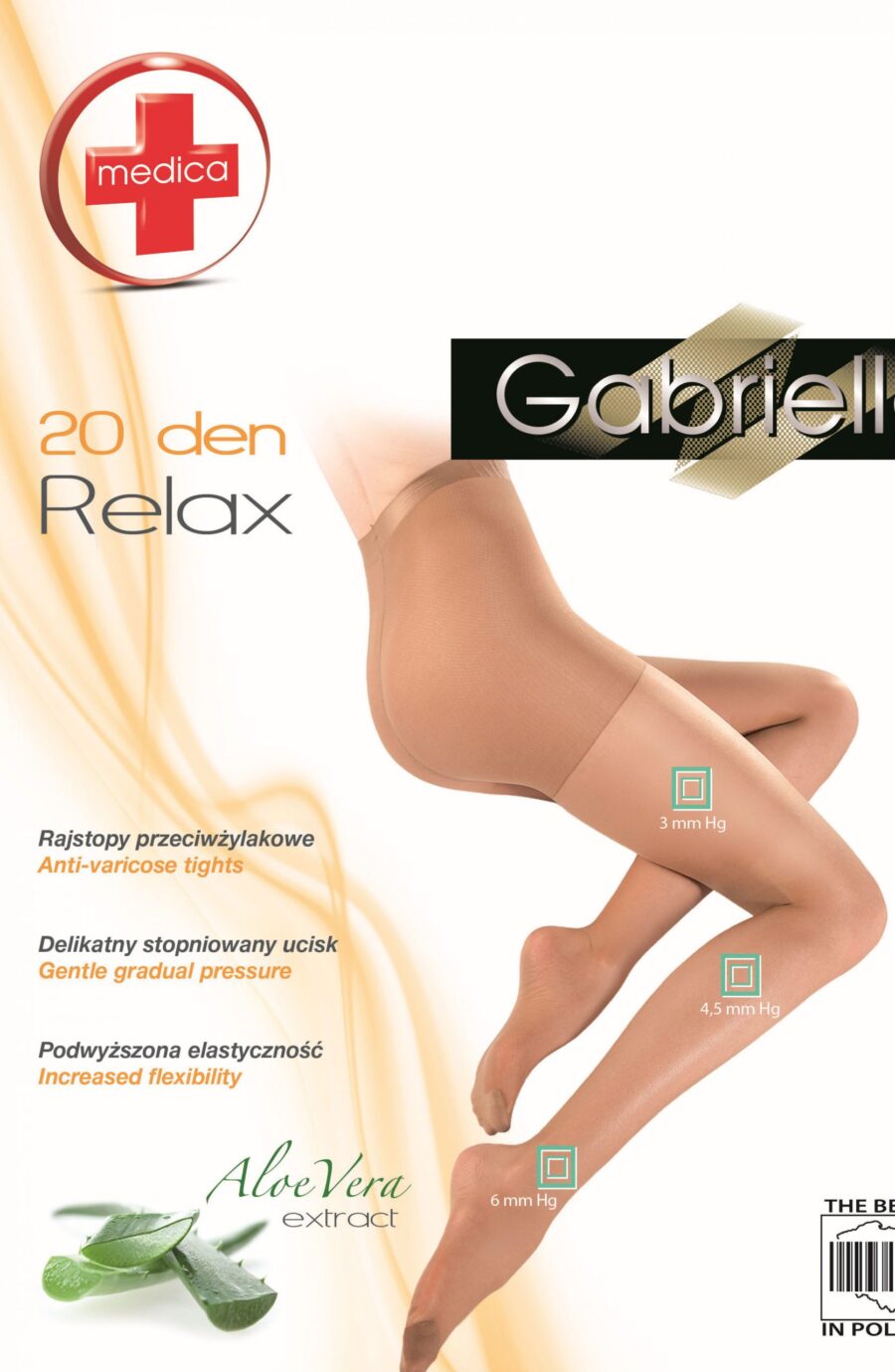Gabriella Classic Medica Relax 110 Tights Beige - Image 3