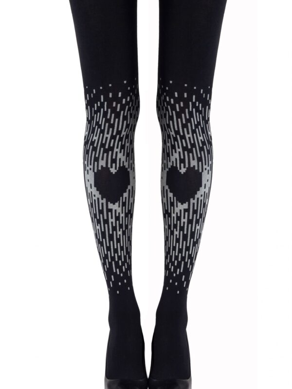 Zohara "Spread The Love" Grey Print Tights