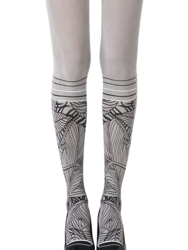 Zohara "Waikiki Nights" Grey Tights