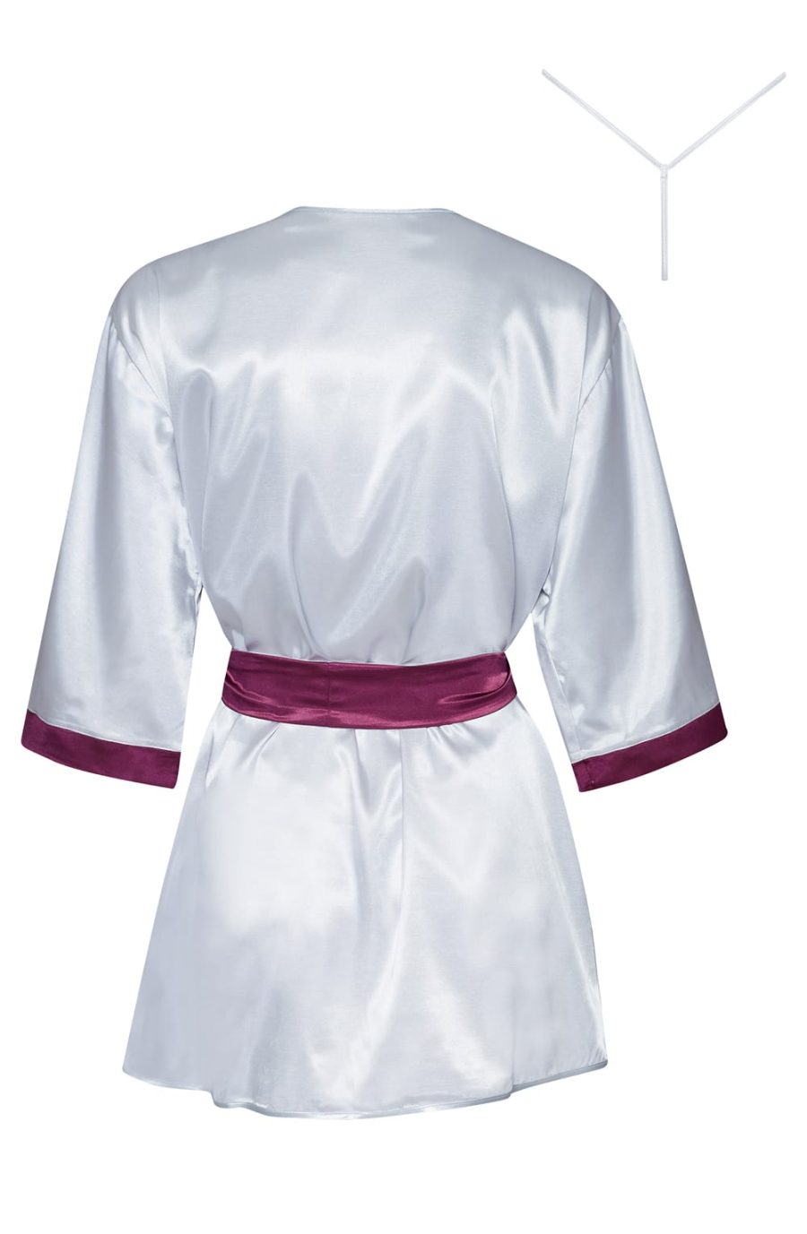 Beauty Night BN6673 Peignoir Burgundy - Image 12