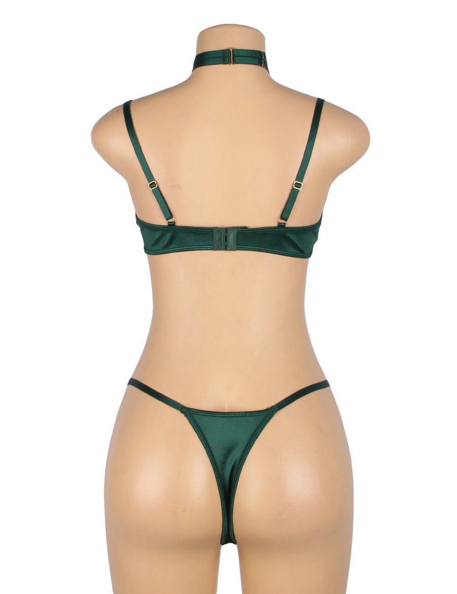 YesX YX873Q Hollow Cut Halter Bra Set - Image 8