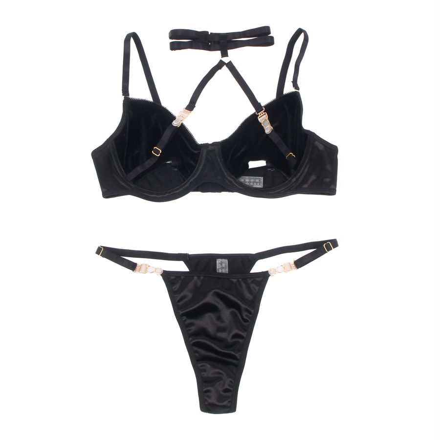 YesX YX871 Hollow Cut Halter Bra Set - Image 13